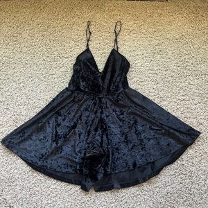 Sam Edelman Black Velvet Romper